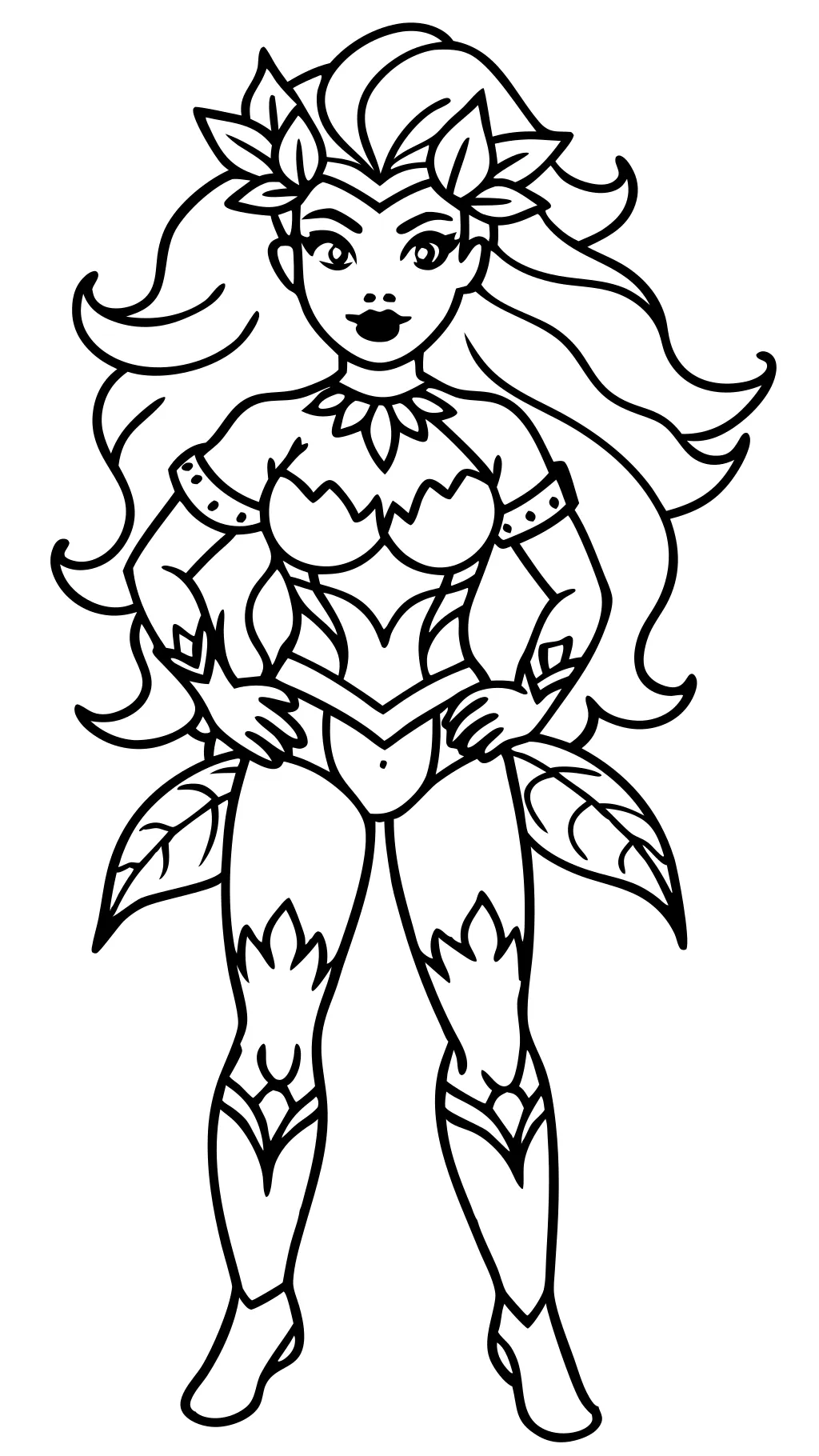 coloring pages poison ivy